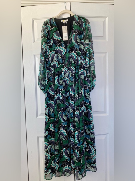 Boden Dresses & Skirts - NWT Boden Green and Blue Butterfly / Floral Print Maxi Dress